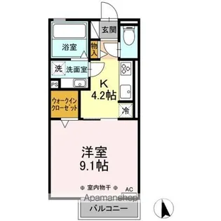 エイムIII【2階】の間取り