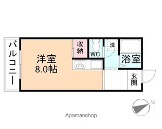 YOU HOUSE【202号室】の間取り