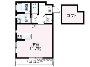 エクウスルーナ根岸台【202号室】の間取り