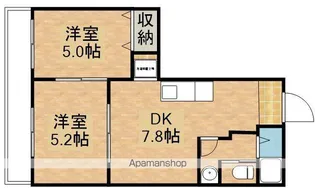 マンション華【3階】の間取り