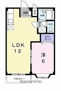 パステルハイツ21 B【2階】の間取り