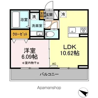 プラシードK【2階】の間取り