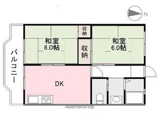 中山マンション(林町)【302号室】の間取り