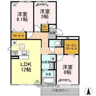 センチュリー【1階】の間取り