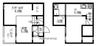 1Kの間取り画像