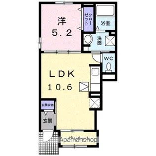HKR SUNAYAMA Ⅰ【1階】の間取り