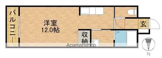 ROYAL ITAYA【4階】の間取り