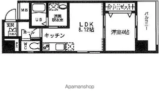 ヴェントゥーノ箱崎【603号室】の間取り