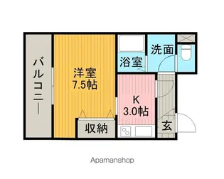 ラヴィール【301号室】の間取り