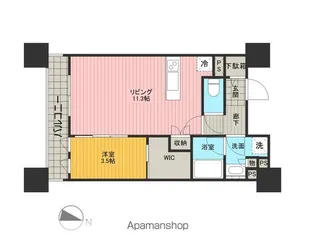 コンフォリア笹塚【12階】の間取り