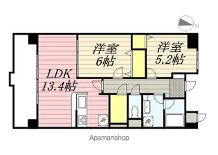 シャルマンフラットリヴァーⅡ【5階】の間取り
