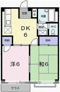 フランボワーズB【1階】の間取り