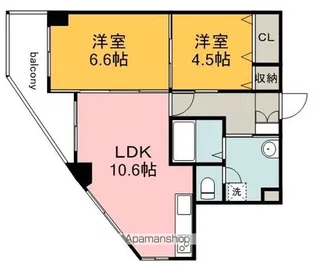 メゾンリブラOHSHITA【5階】の間取り