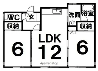 中村ハイツ中島町【2階】の間取り