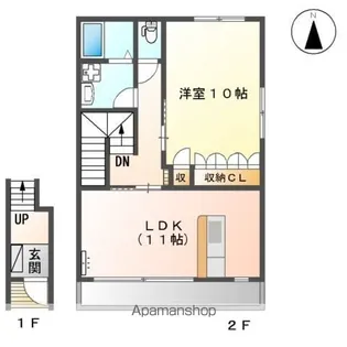 シャルム ガーデン【2階】の間取り