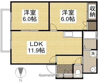 グリーンピア福浜【101号室】の間取り
