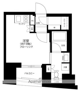 リビオレゾン千代田岩本町ルジェンテ【3階】の間取り