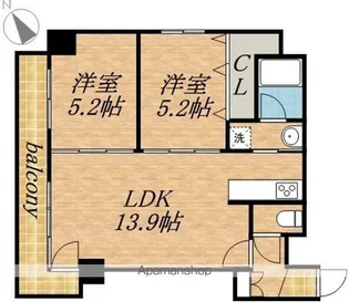 アルファスクエア南4条東【3階】の間取り