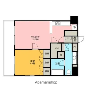 芝ウエスト【10階】の間取り