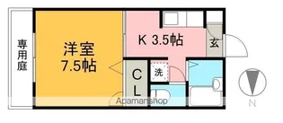 石丸ハイツ【1階】の間取り