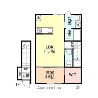 ULU【202号室】の間取り