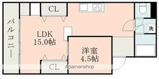 新町コーポニュータウン【8階】の間取り