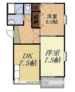 ハイツナティ【1階】の間取り
