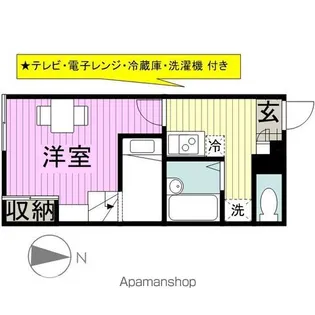 レオパレスさくら【1階】の間取り