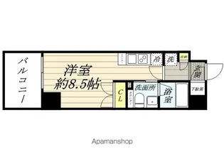 プレール・ドゥーク横浜SOUTH MAISON LOIRE【6階】の間取り