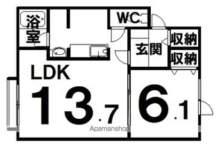 メゾンアンジュ【1階】の間取り