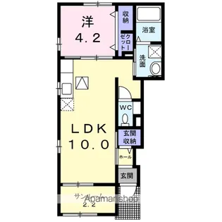 グランコートⅢ【1階】の間取り