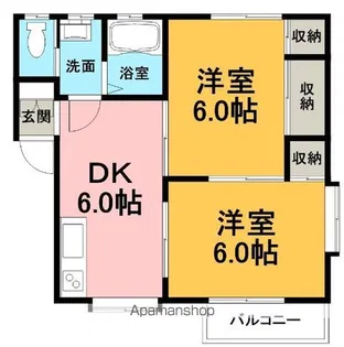 クエストよし【101号室】の間取り