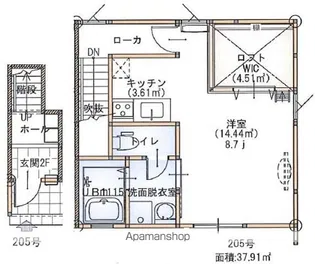 ジェイクブリット【2階】の間取り