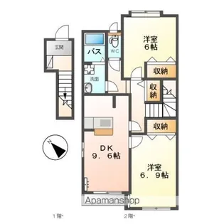 チェリーヒルズ【2階】の間取り