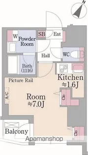 グランハイツ曙橋【11階】の間取り