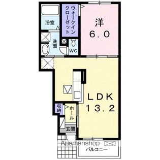レグルス財光寺【1階】の間取り