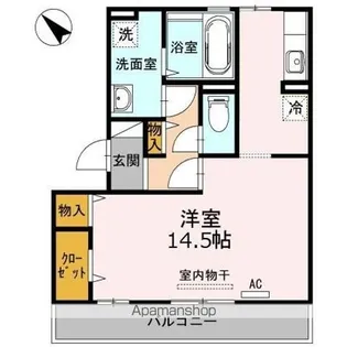 オッツ東川口【302号室】の間取り