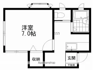 旭ハウス上所【2階】の間取り