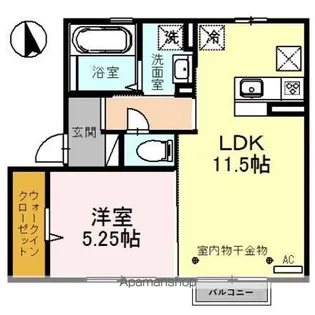 ルーチェ・28 A【1階】の間取り