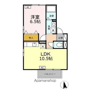 ミュータウン C【107号室】の間取り