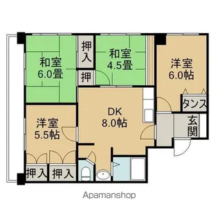 ゴールデンハイツふきあげ【7階】の間取り