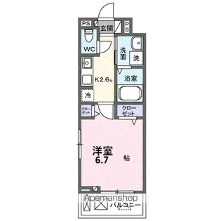 ラ・トゥール湘南Ⅱ【3階】の間取り