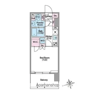 コンフォリア東新宿ステーションフロント【5階】の間取り