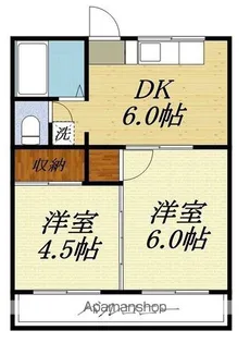 コーポ・バイザリヴァー【2階】の間取り