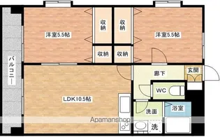 アーブルセゾン【3階】の間取り