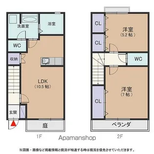 メゾン ド ル シエル ブリュ【102号室号室】の間取り