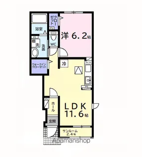 千葉県市原市姉崎【アパート】の間取り