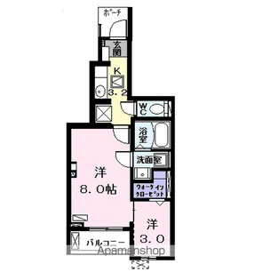 メゾン ド オリーブ B【1階】の間取り