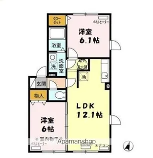 グランドールG館【201号室】の間取り