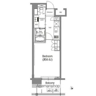 BPRレジデンス三田伊皿子坂【6階】の間取り